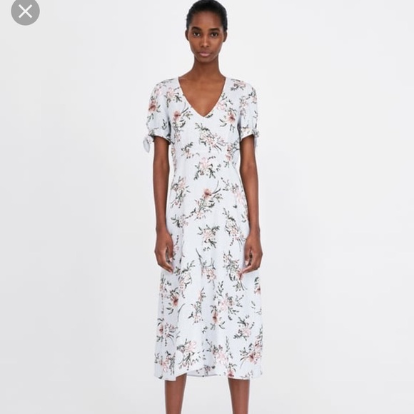 lace midi dress zara